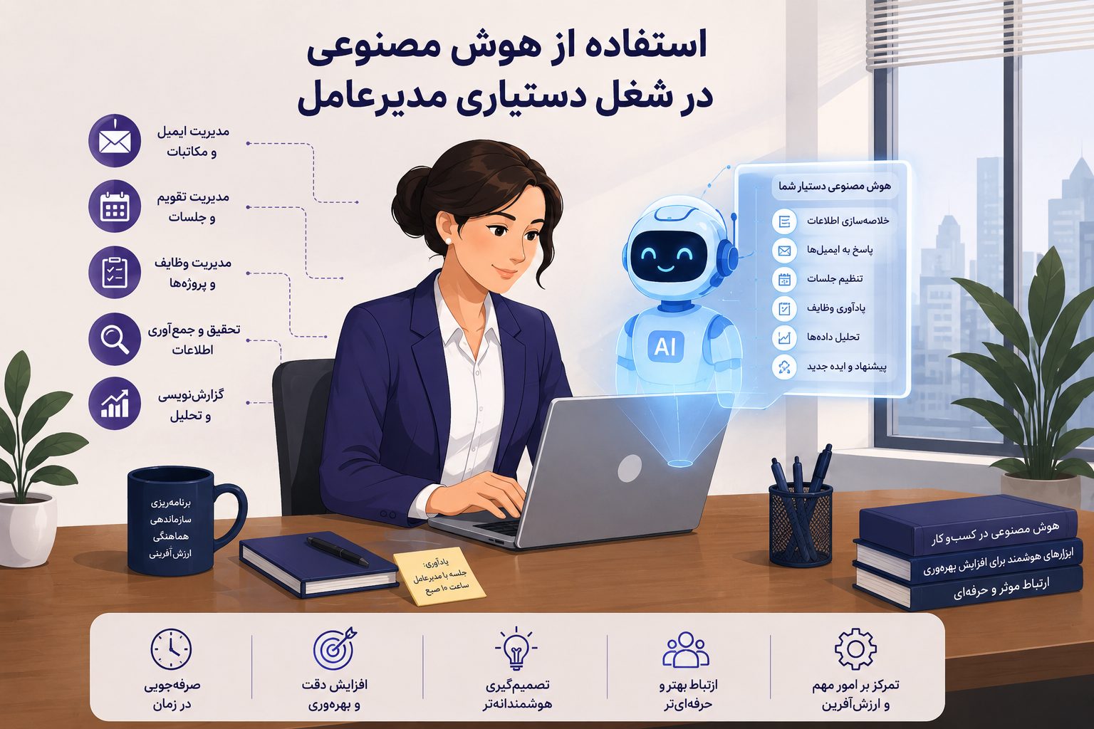 استفاده از هوش مصنوعی برای دستیار مدیرعامل